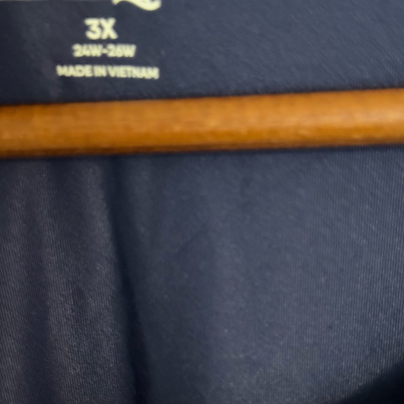 Land's End ~ Navy Crew Neck Rash Guard ~ UPF 50 Swim Tee ~ 3X ~ Never Worn! - Picture 2 of 2